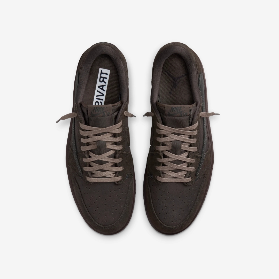Tênis Travis Scott x Air Jordan 1 Low Velvet Brown | BlackApparel