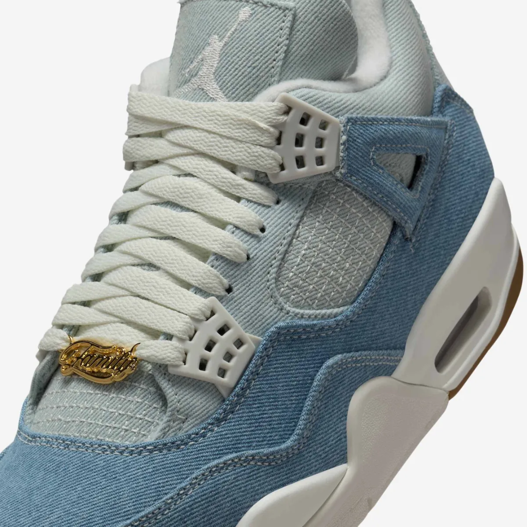 Tênis Air Jordan 4 Denim Worn Blue Jeans Azul | BlackApparel
