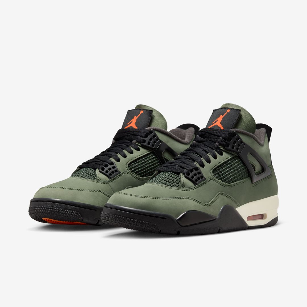 Tênis Jordan 4 Retro OG SP Undefeated 2025 Verde Militar