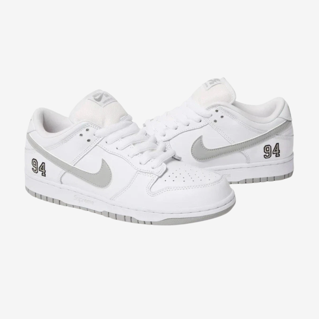 Tênis Nike SB Dunk Low Supreme 94 Branco Prata | BlackApparel