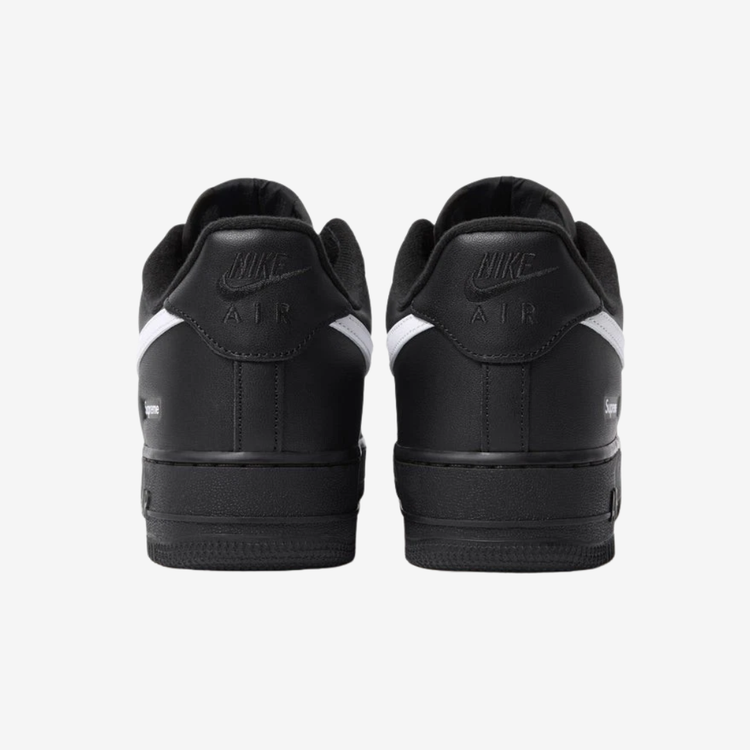Tênis Nike Air Force 1 Low Supreme Black White - Blackapparel