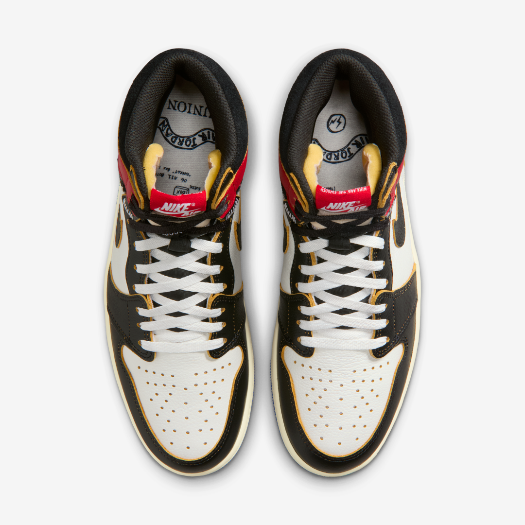 Tênis Fragment x Union x Air Jordan 1 Varsity Red | BlackApparel