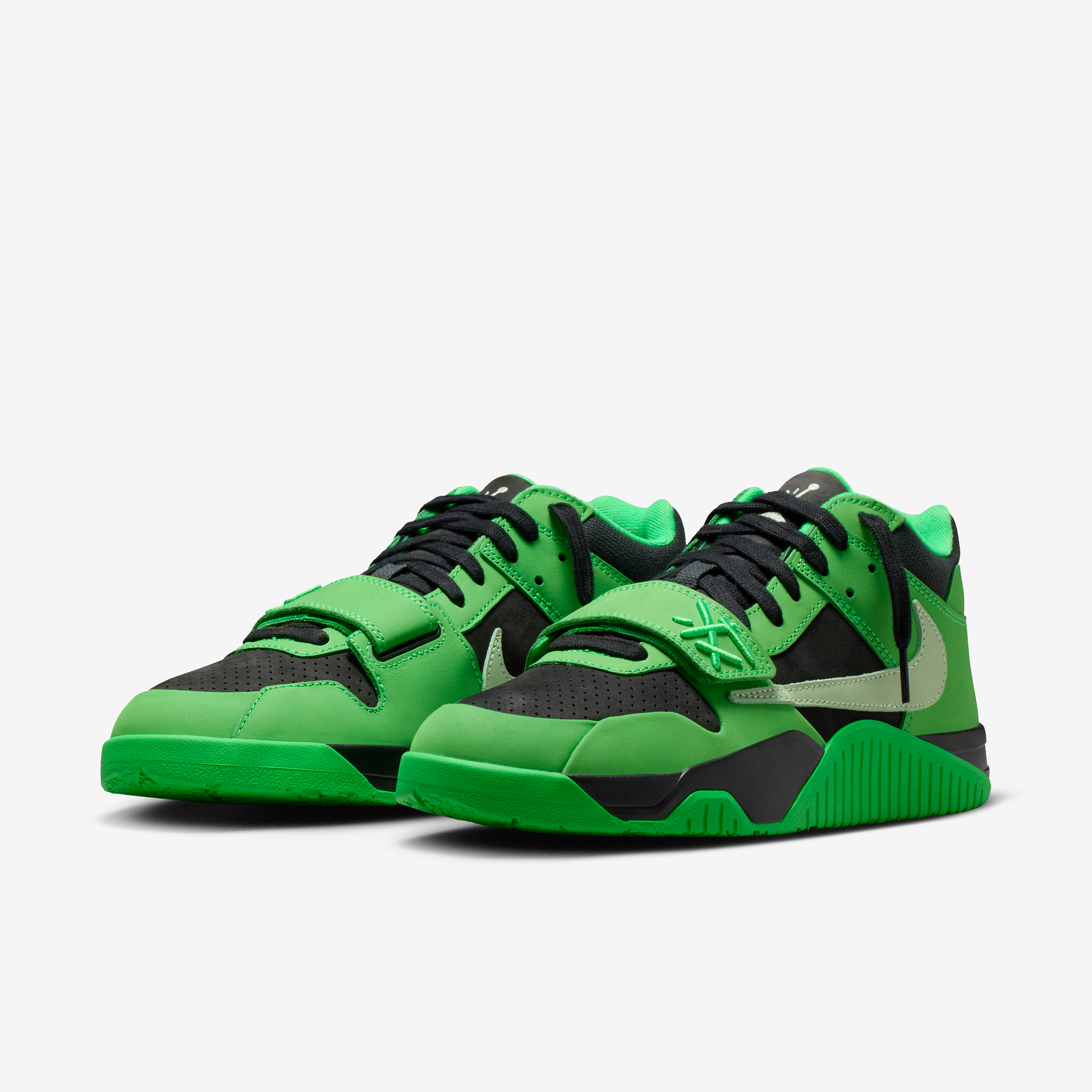 Tênis Jordan Jumpman Jack TR Travis Scott Spark Green