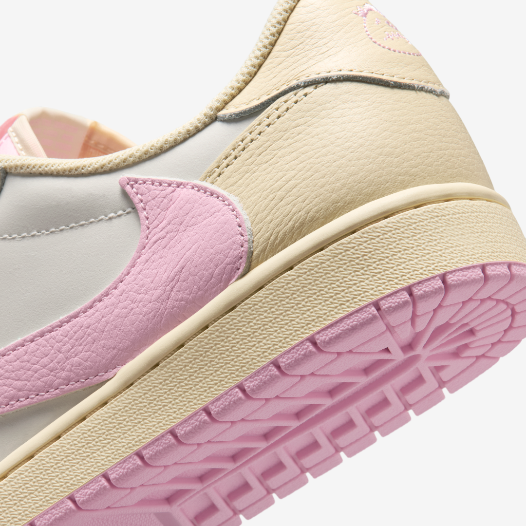 Tênis Travis Scott x Air Jordan 1 Low Shy Pink | BlackApparel
