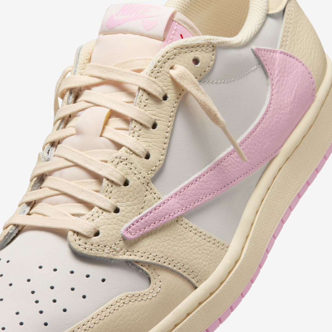 Tênis Travis Scott x Air Jordan 1 Low Shy Pink | BlackApparel