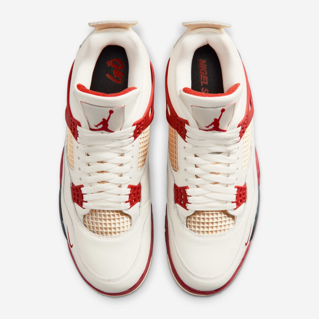 Nigel Sylvester × Nike Air Jordan 4 新品 Tênis Nigel Sylvester x Air Jordan 4 Brick | BlackApparel