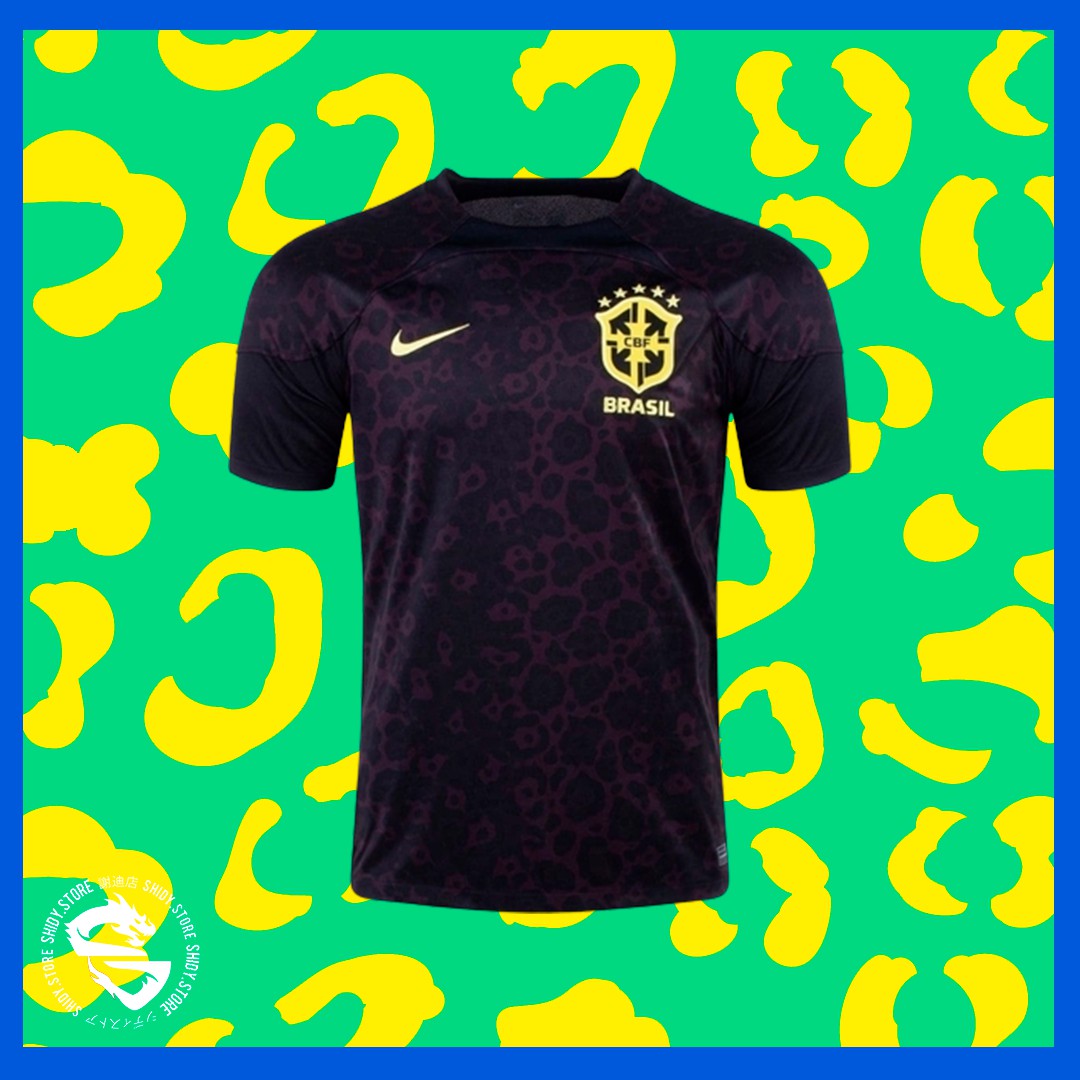 Camisa Brasil Preta Goleiro 22/23