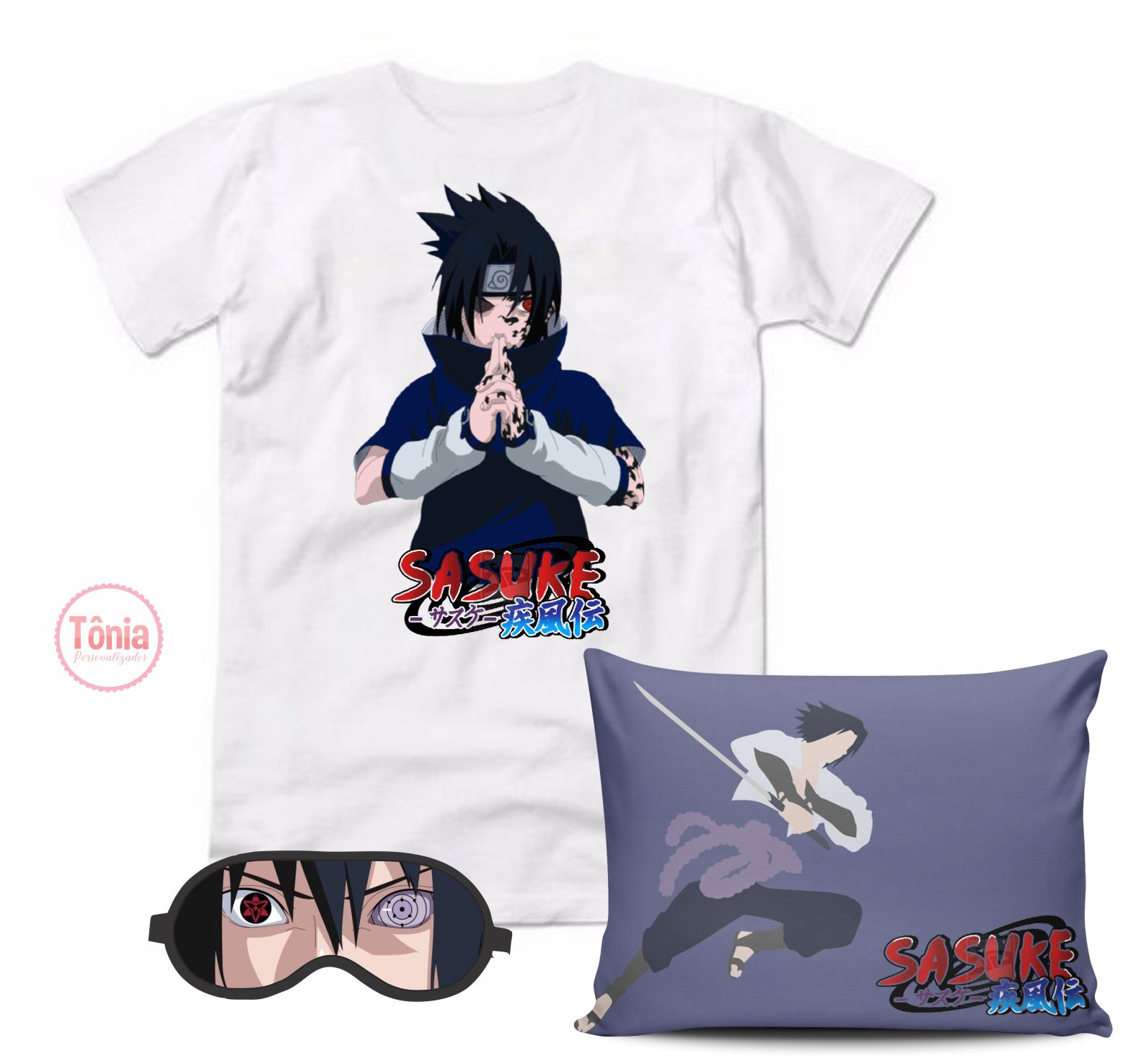 CAMISETA NARUTO E SASUKE