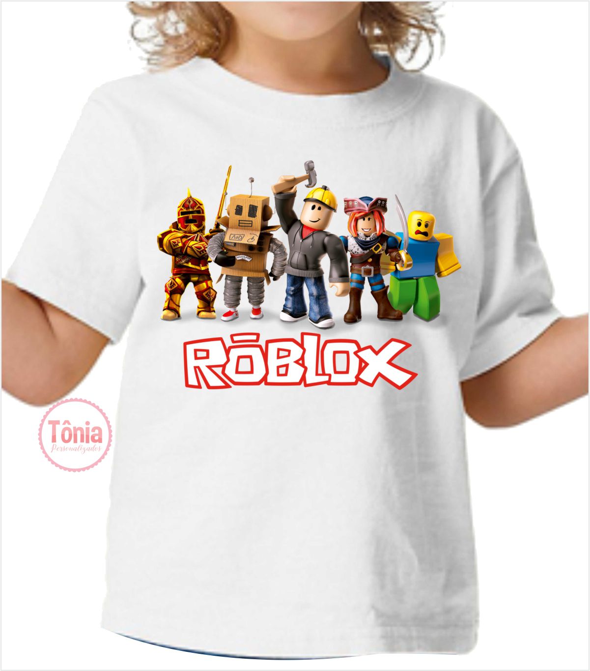 Camiseta Roblox Personalizada com Nome