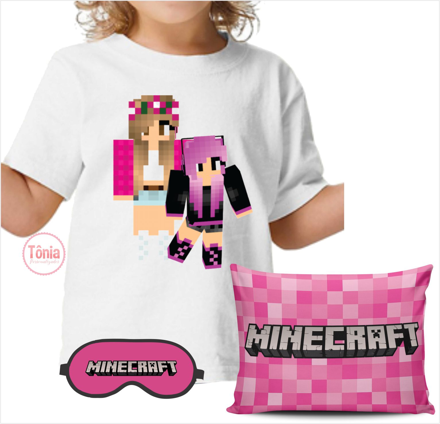 Camiseta Roblox meninas PERSONALIZADA