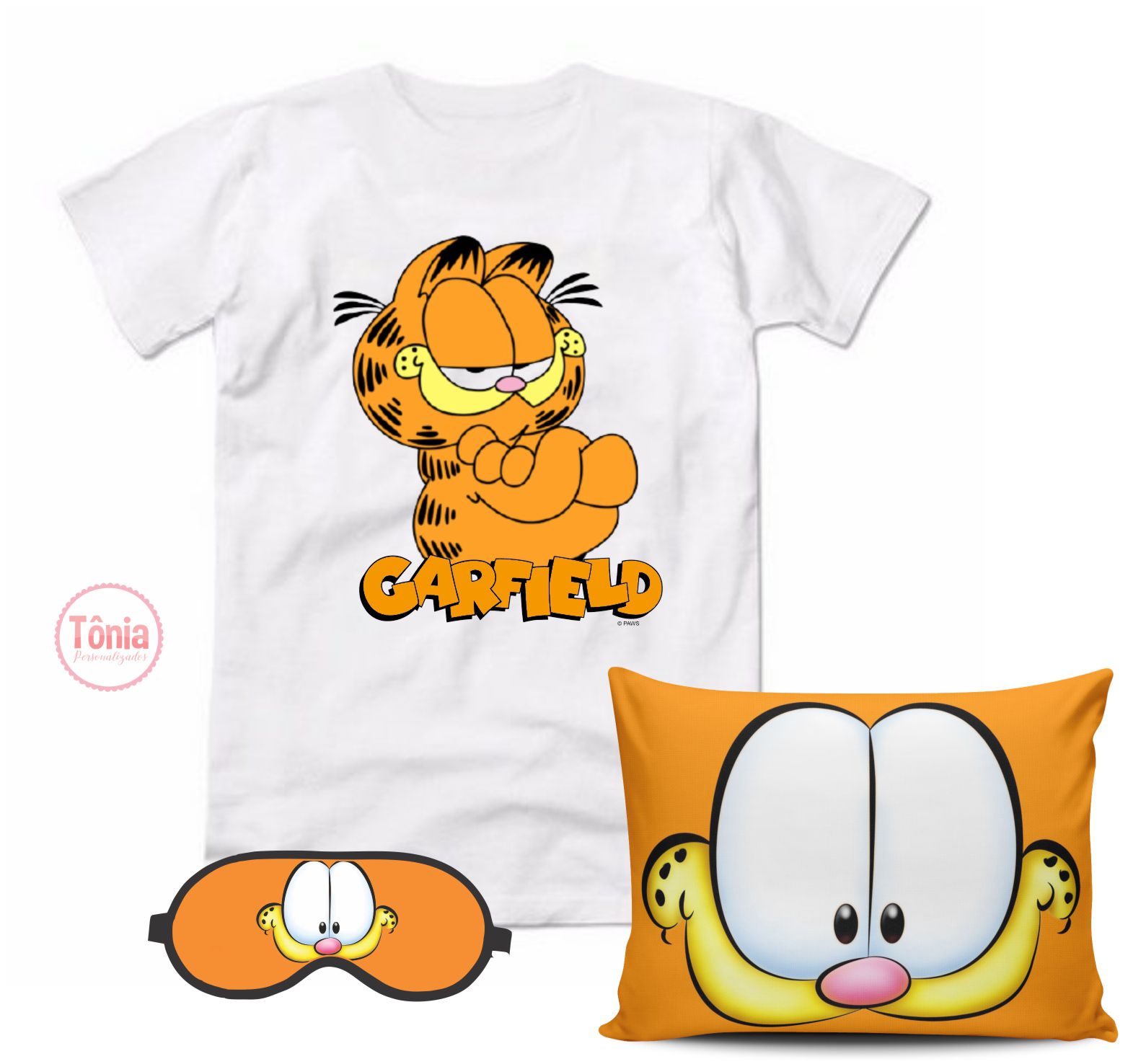 Roblox kit camiseta, almofada e máscara de dormir - Tônia