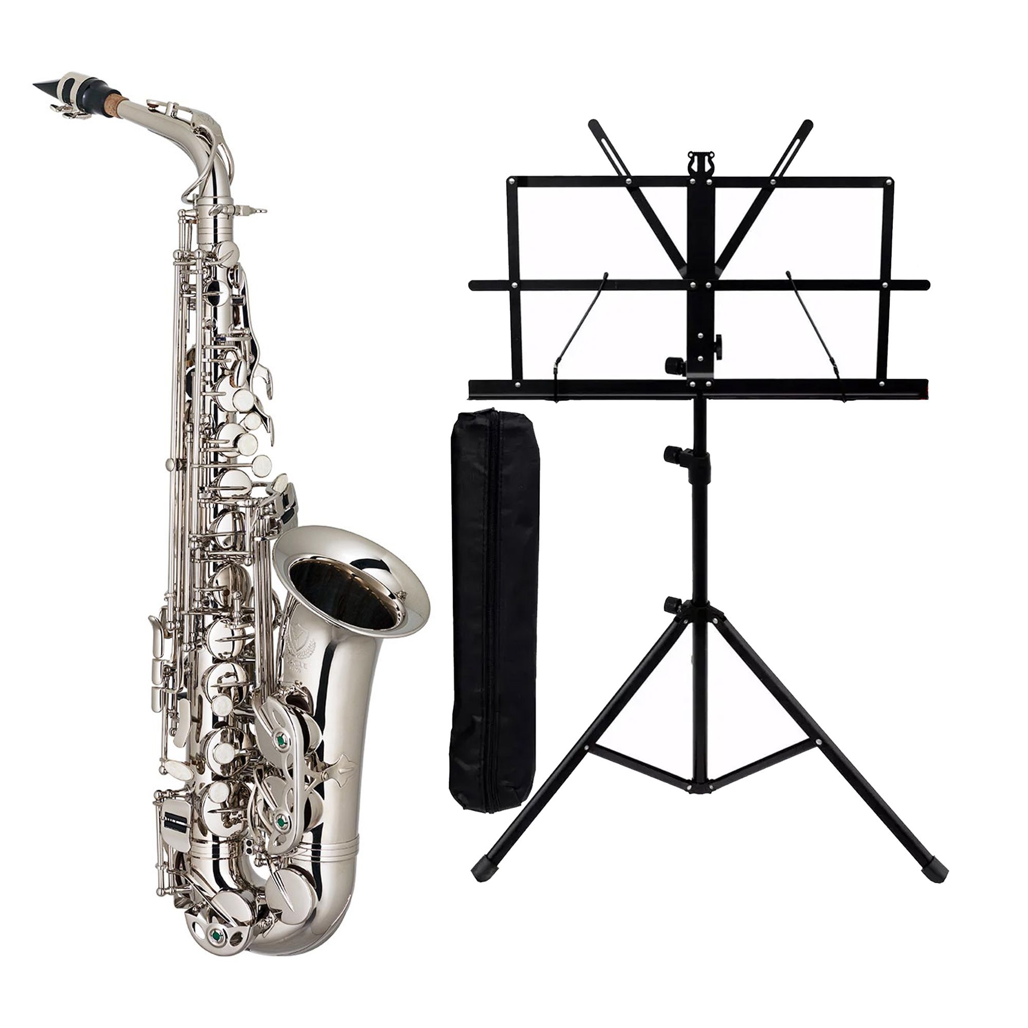 Saxofone Alto EAGLE Niquelado - SA500N - Saxofone Alto EAGLE Niquelado -  SA500N - Eagle
