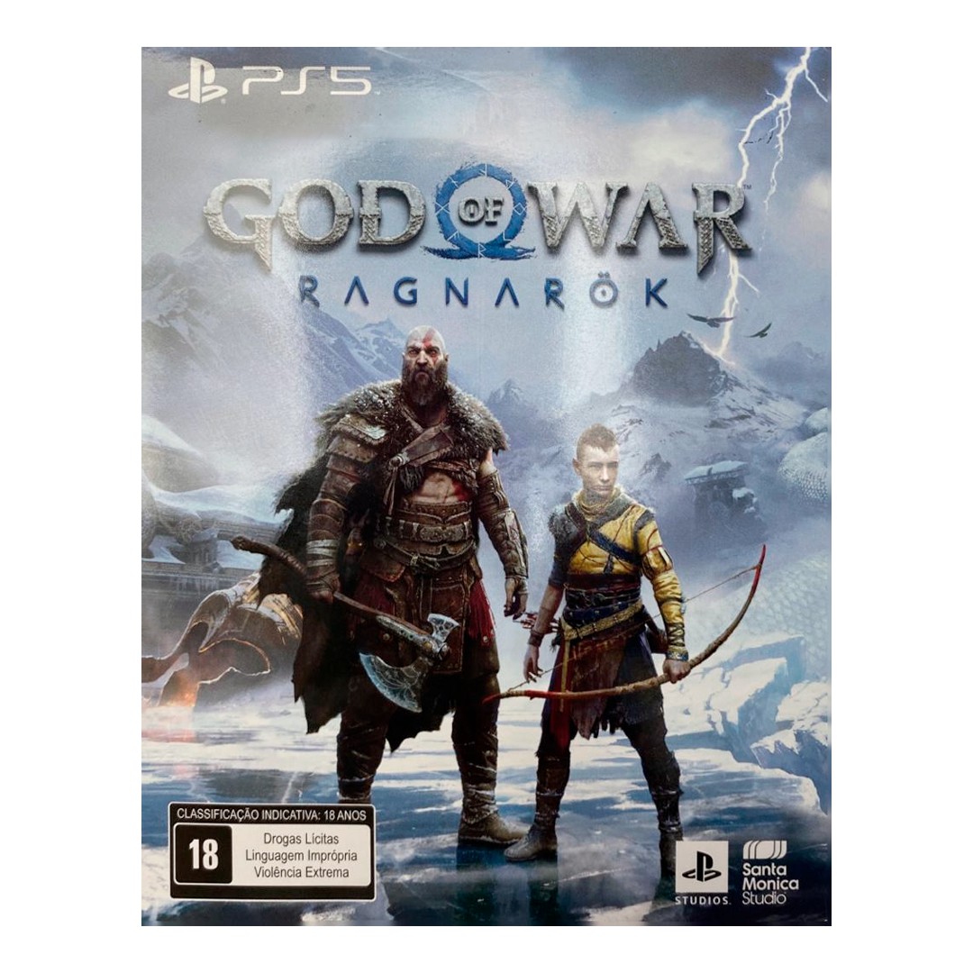 Console Sony PS5 Edição Digital + God of War Ragnarök, Branco +