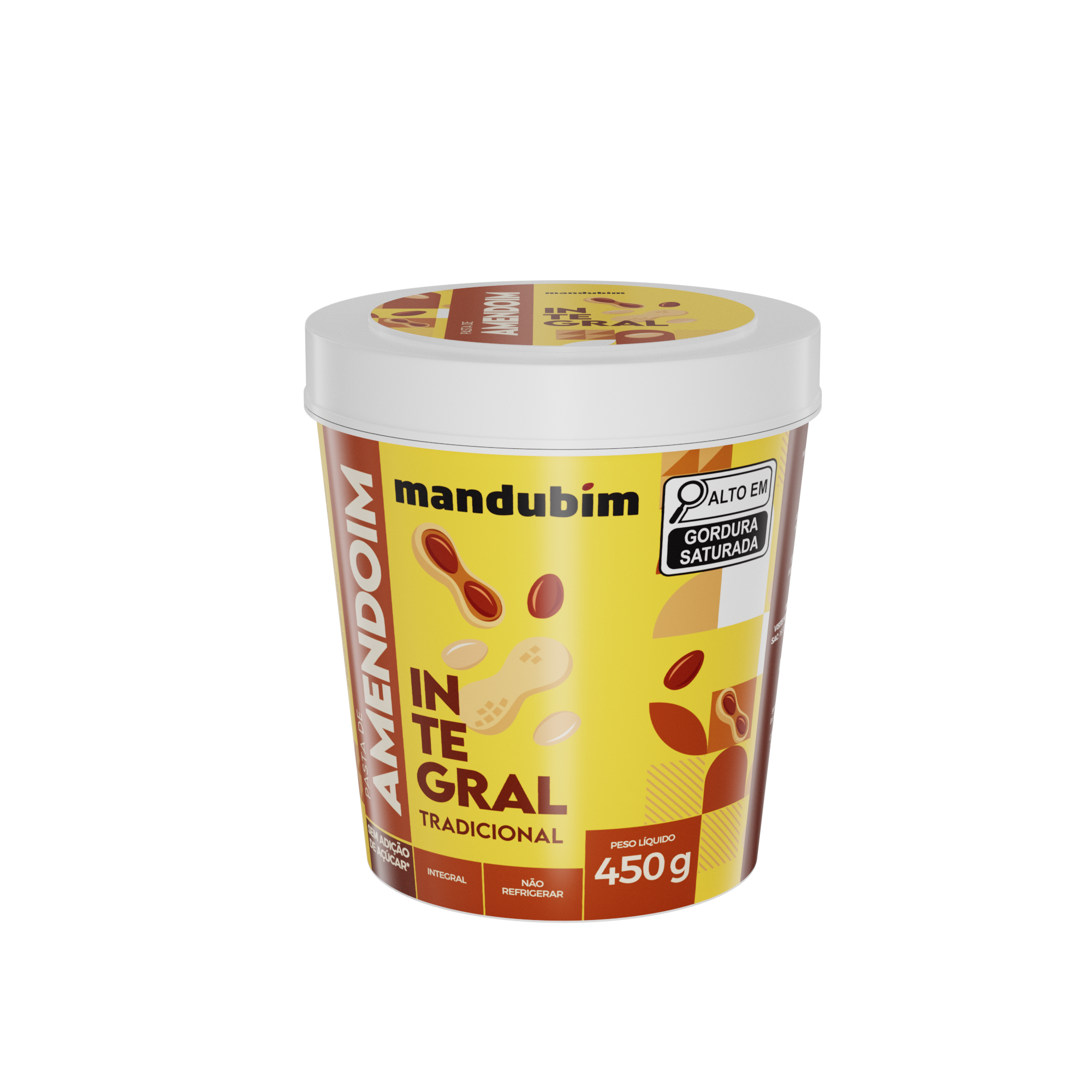 Pasta de Amendoim Integral Tradicional 450g - Loja Online Mandubim