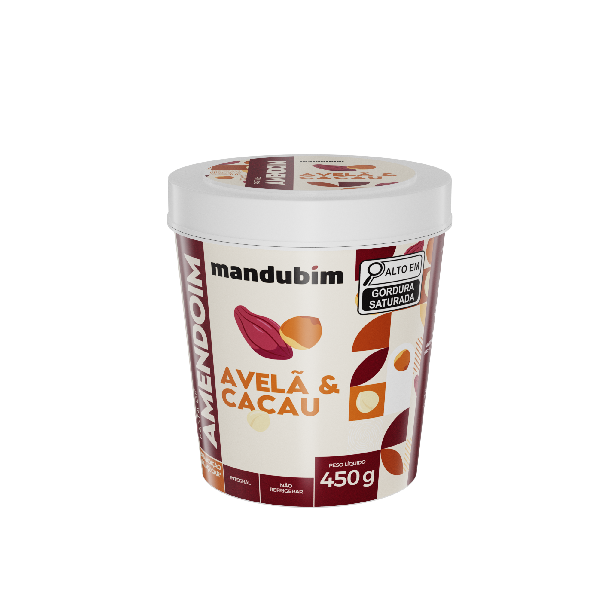 Pasta de Amendoim com Cacau (Caixa com 12 unidades) - Apidae Alimentos