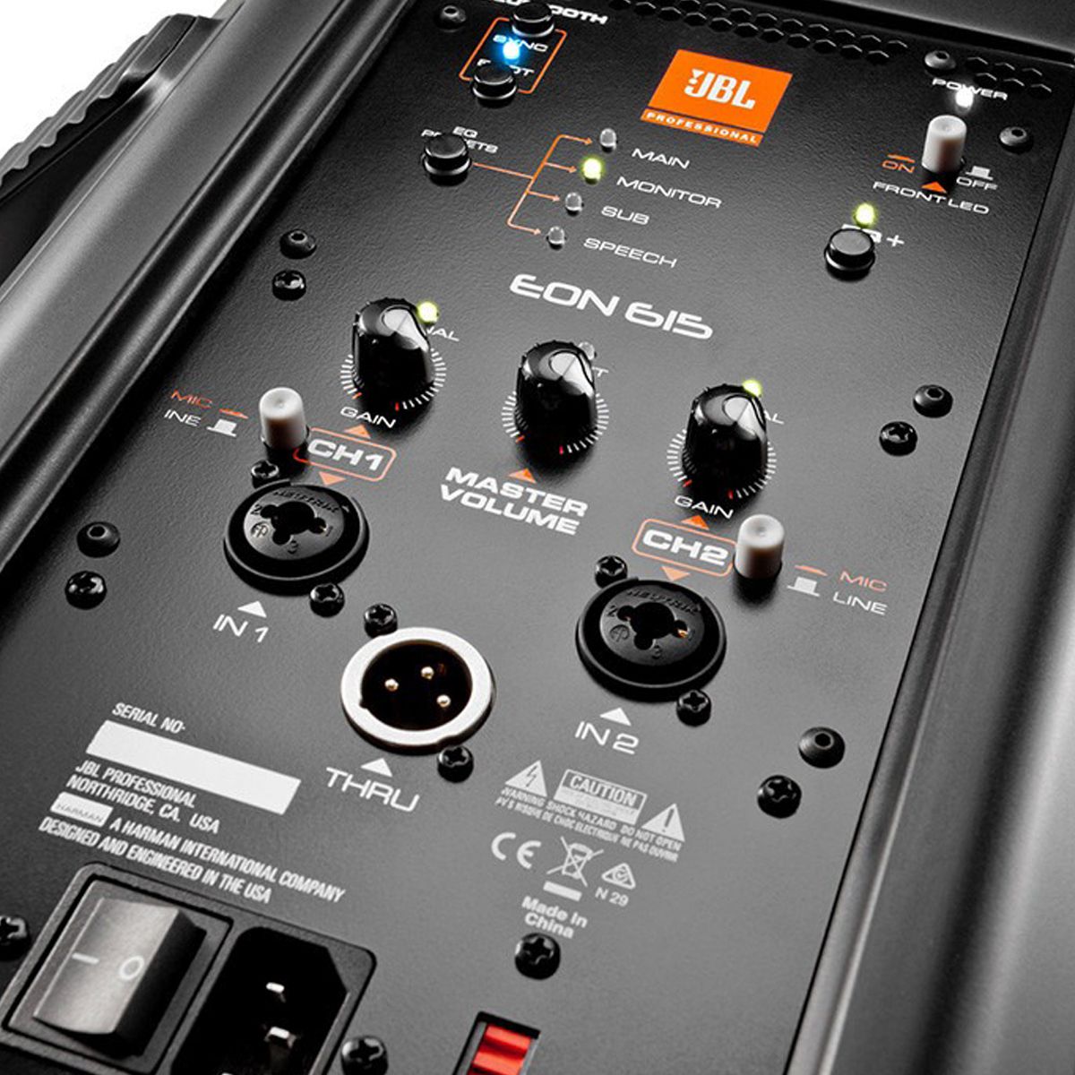 Caixa Ativa JBL 15 Polegadas 500W RMS EON615 Bivolt - AudioDriver