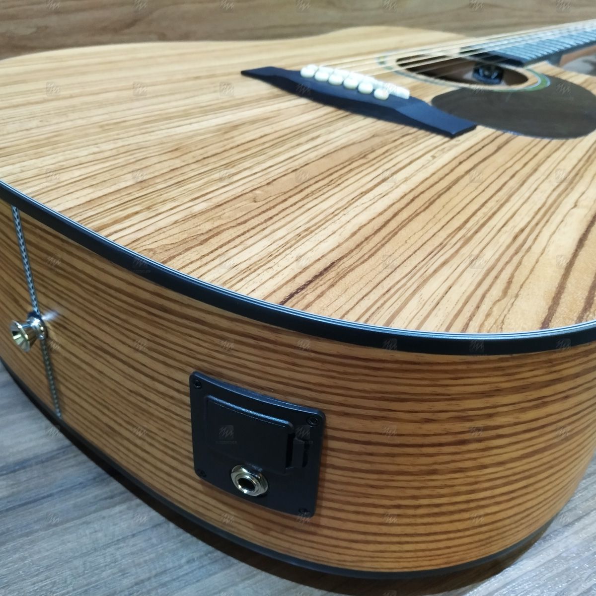 Violão Elétrico Folk GF-1D CEQ ZW (Zebra Wood) - Giannini