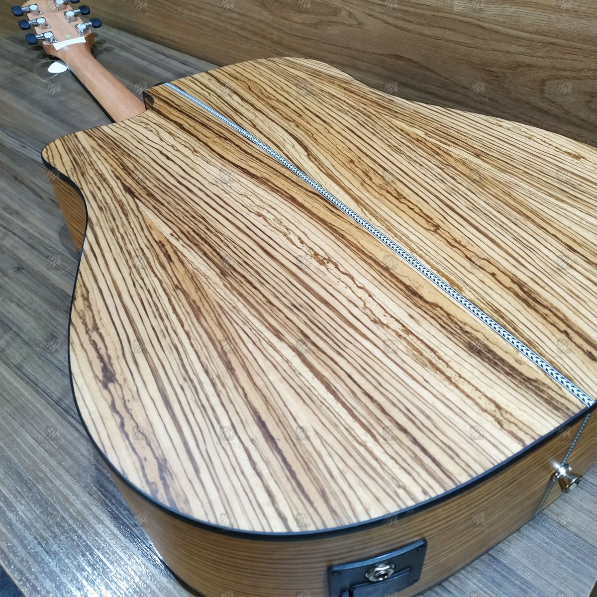 Violão Elétrico Folk GF-1D CEQ ZW (Zebra Wood) - Giannini
