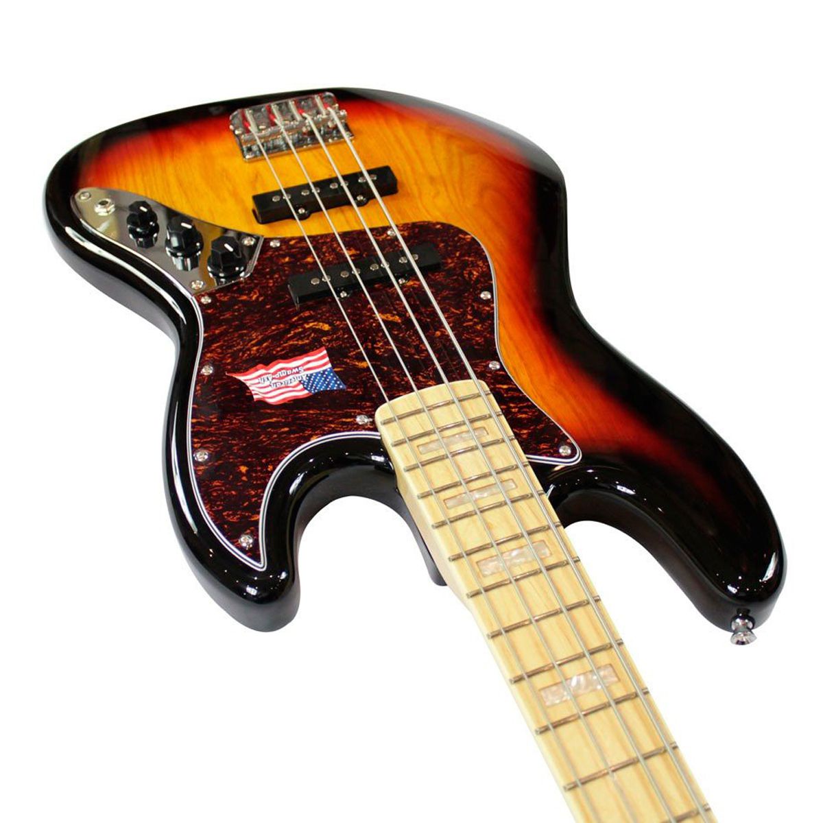 Baixo 4 Cordas Jazz Bass Tortoise SX SJB75+ TOR 3TS Sunburst com
