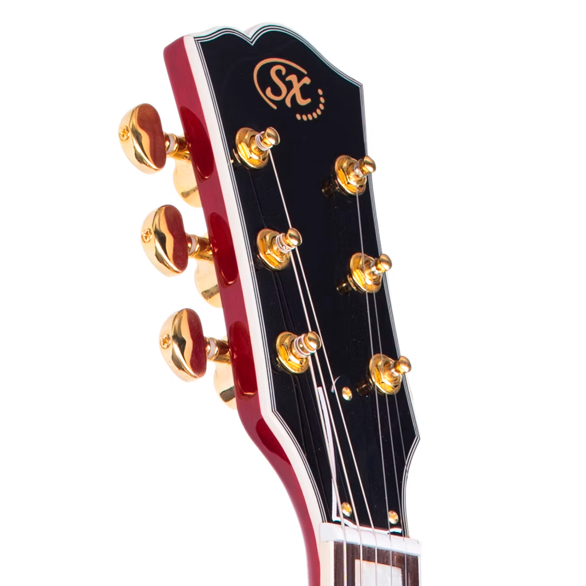 Guitarra Les Paul com Tampo em Quilted Maple SX EH3D-CS Cherry