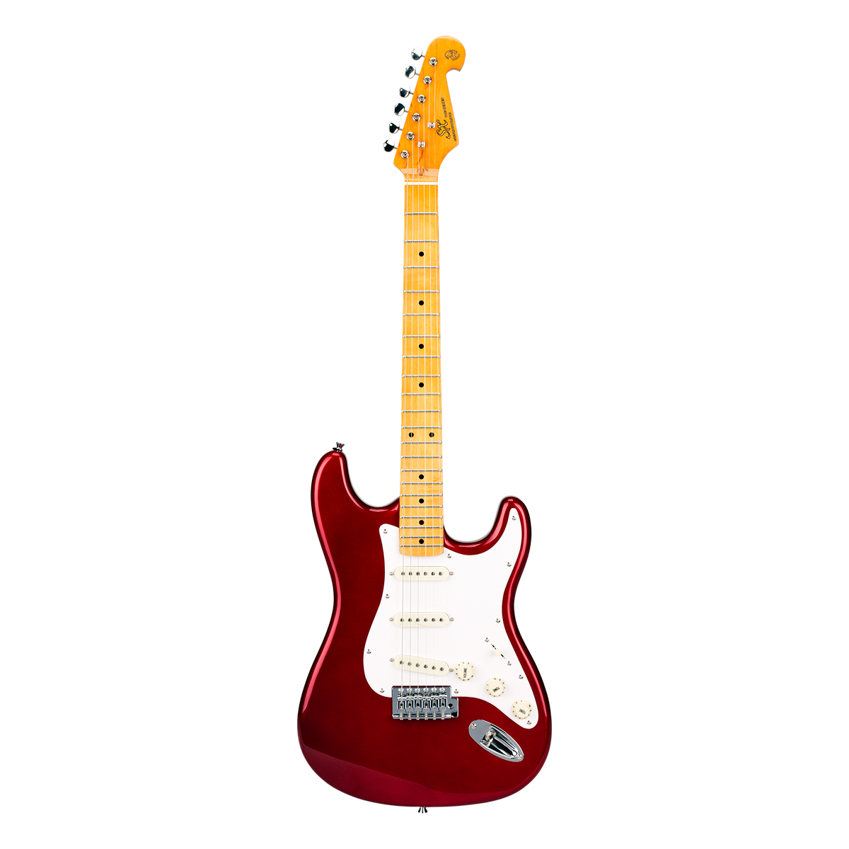 Guitarra Stratocaster SX SST57+ Candy Apple Red com Escala em