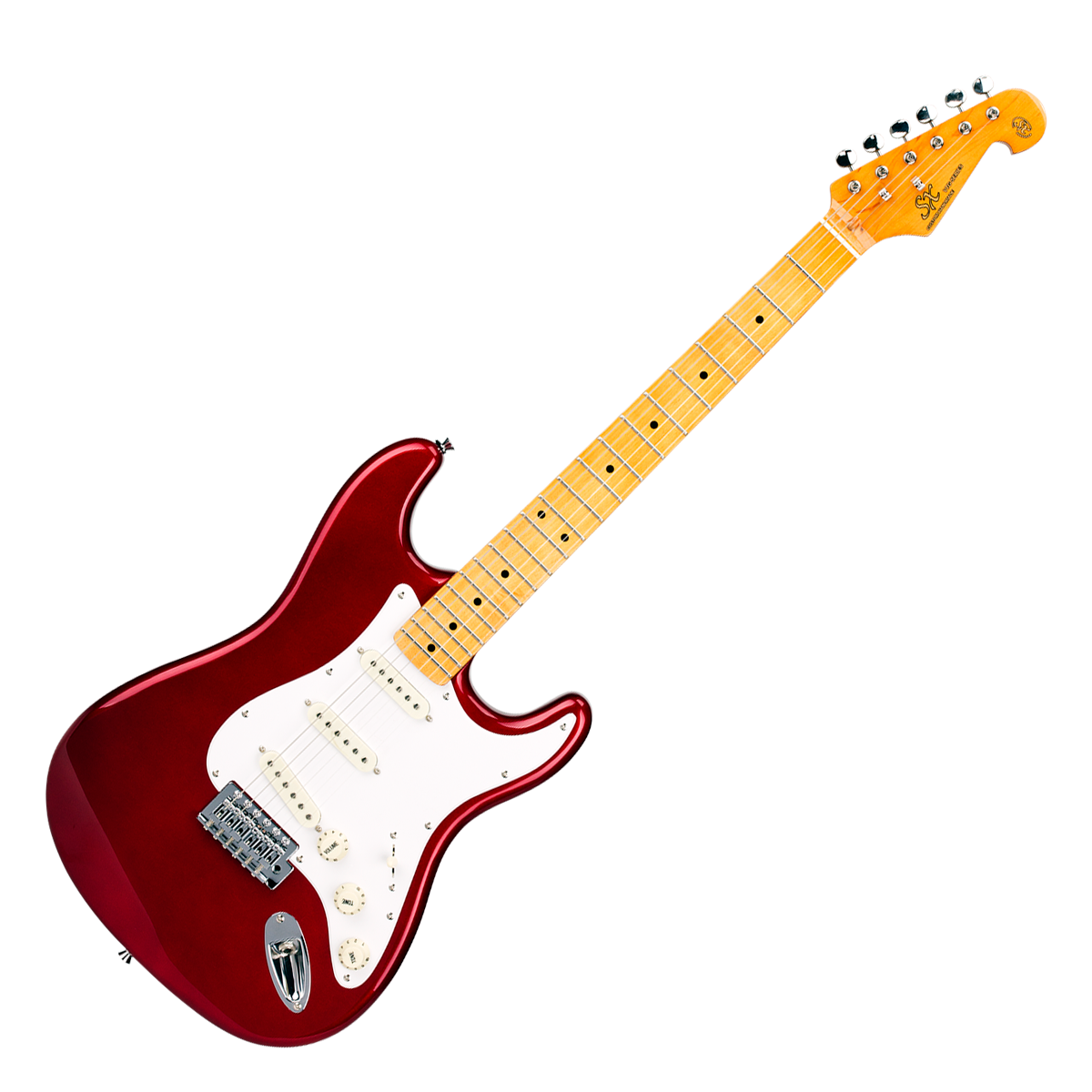 fender stratocaster ST57 CAR 1987年製 Guitarra Stratocaster SX SST57+ Candy Apple Red com Escala em