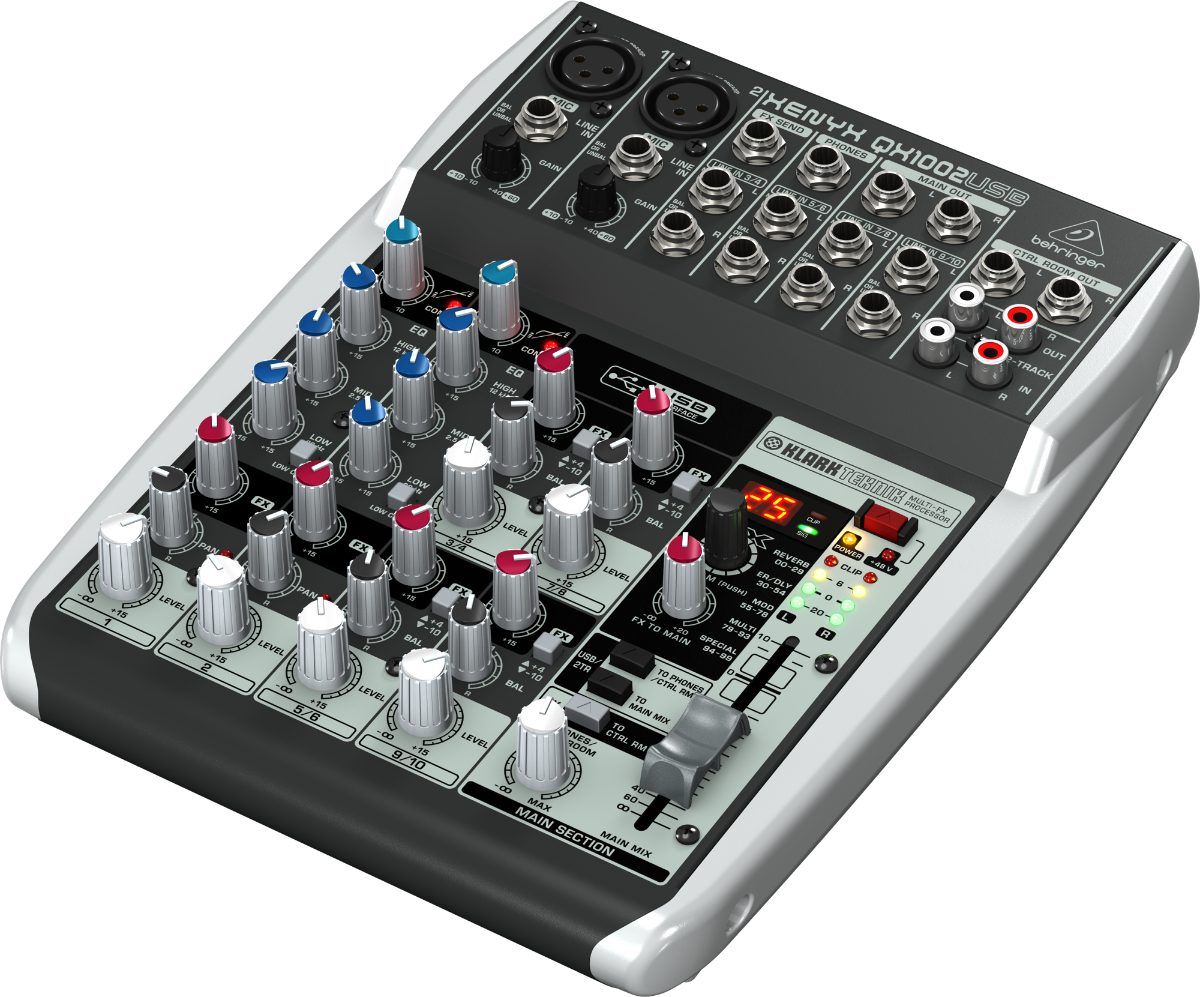 Behringer XENYX QX1002USB アナログミキサー Mixer Mesa de Som Xenyx QX1002USB - Behringer - AudioDriver