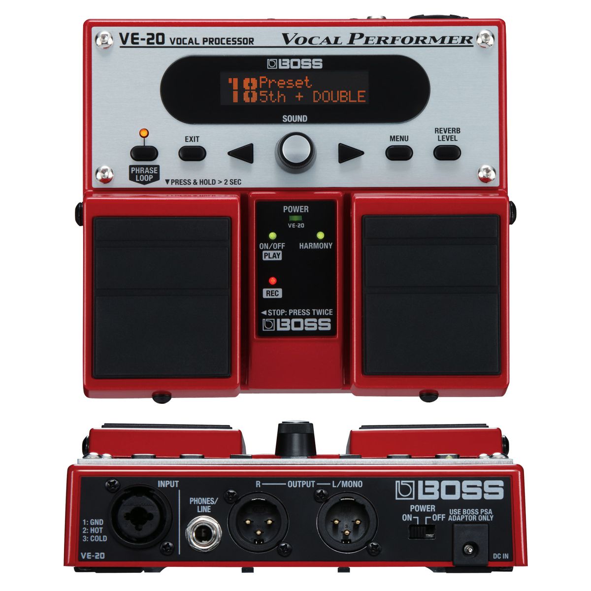 Pedal de Efeitos para Voz VE-20 - Boss - AudioDriver Instrumentos 