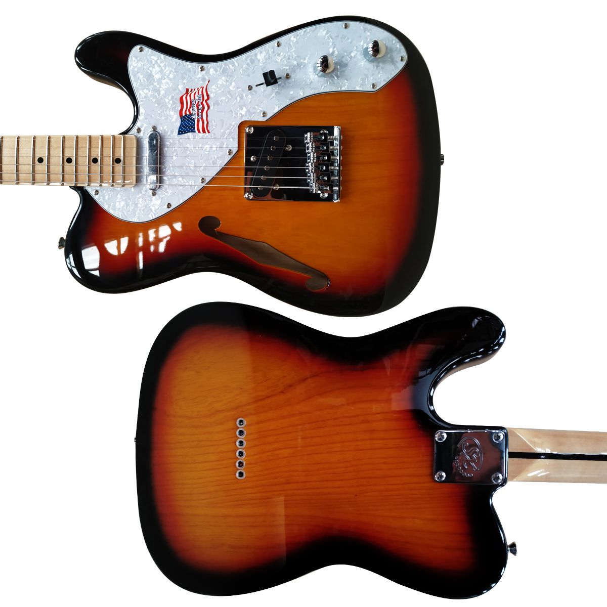 Guitarra Telecaster Thinline SX STLH 3TS Sunburst - AudioDriver
