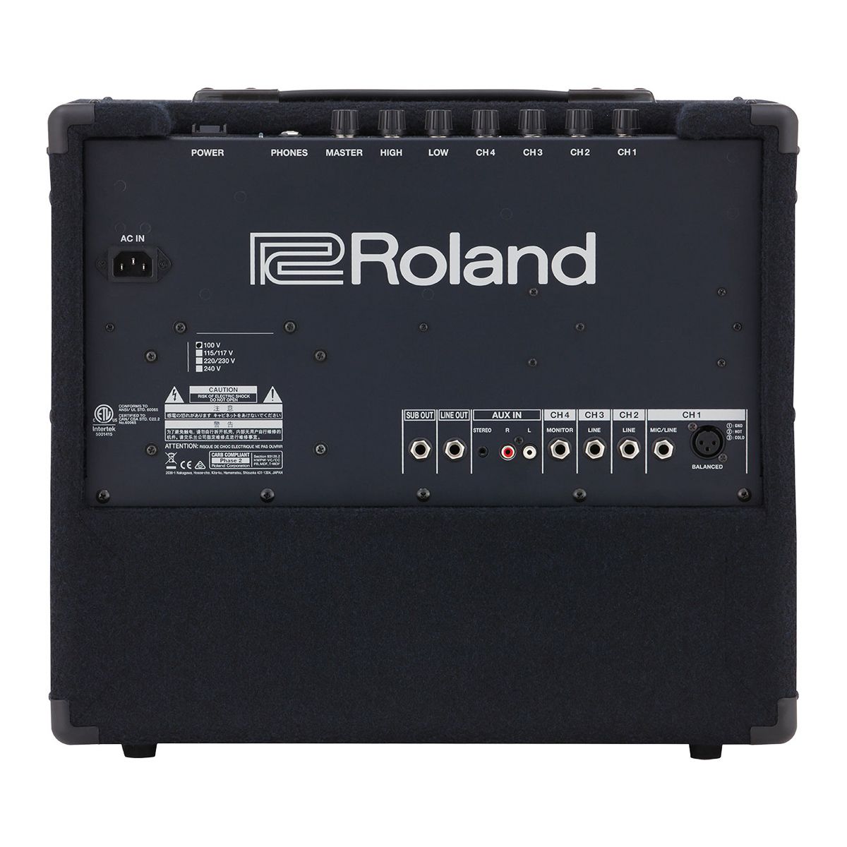 Amplificador para Teclado - 4 Canais KC-200 - Roland - AudioDriver