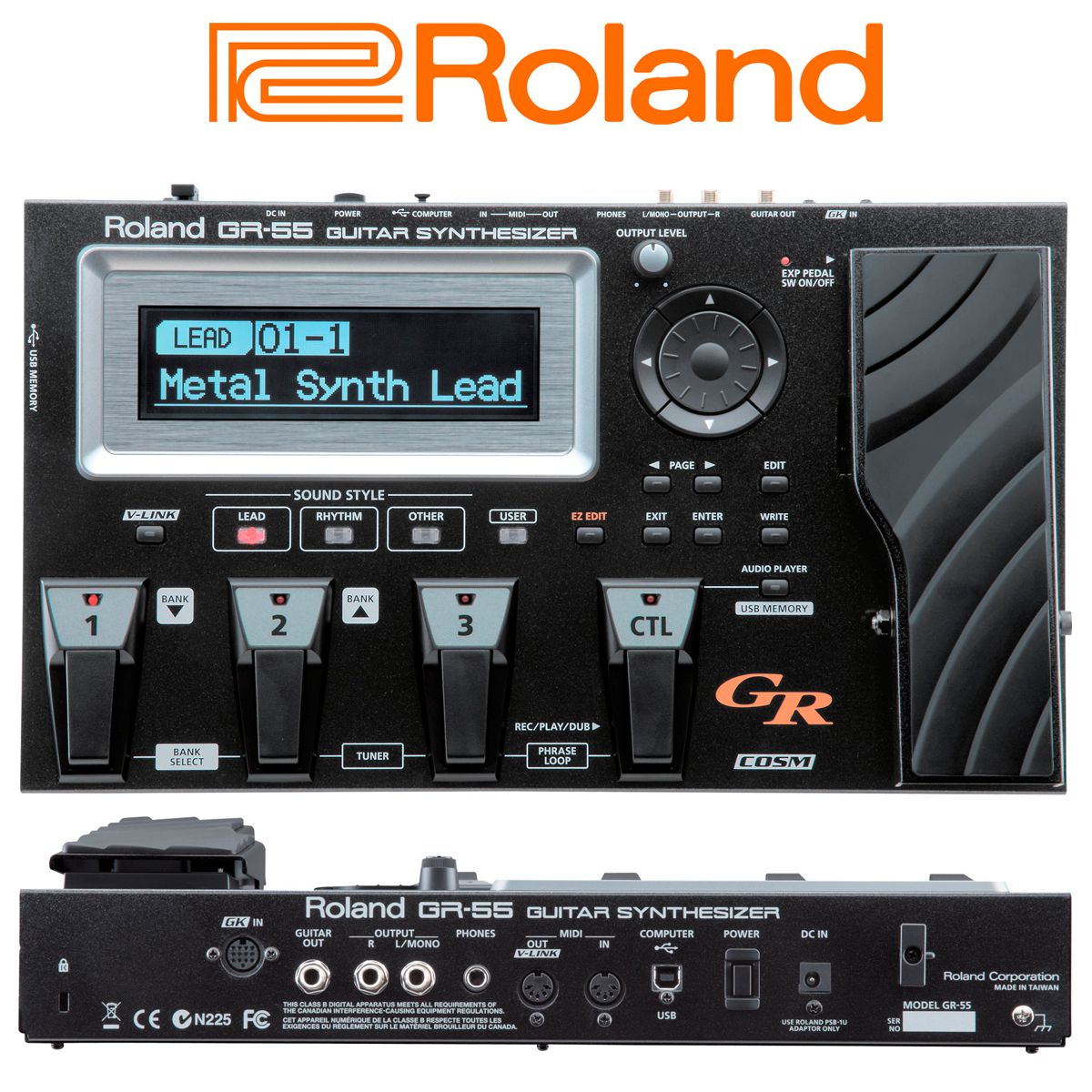 Roland GR-55 ギターシンセ レフティ｜取付済み｜Pelican GR-55 Guitar Synthesizer Roland ギター用エフェクター ギター