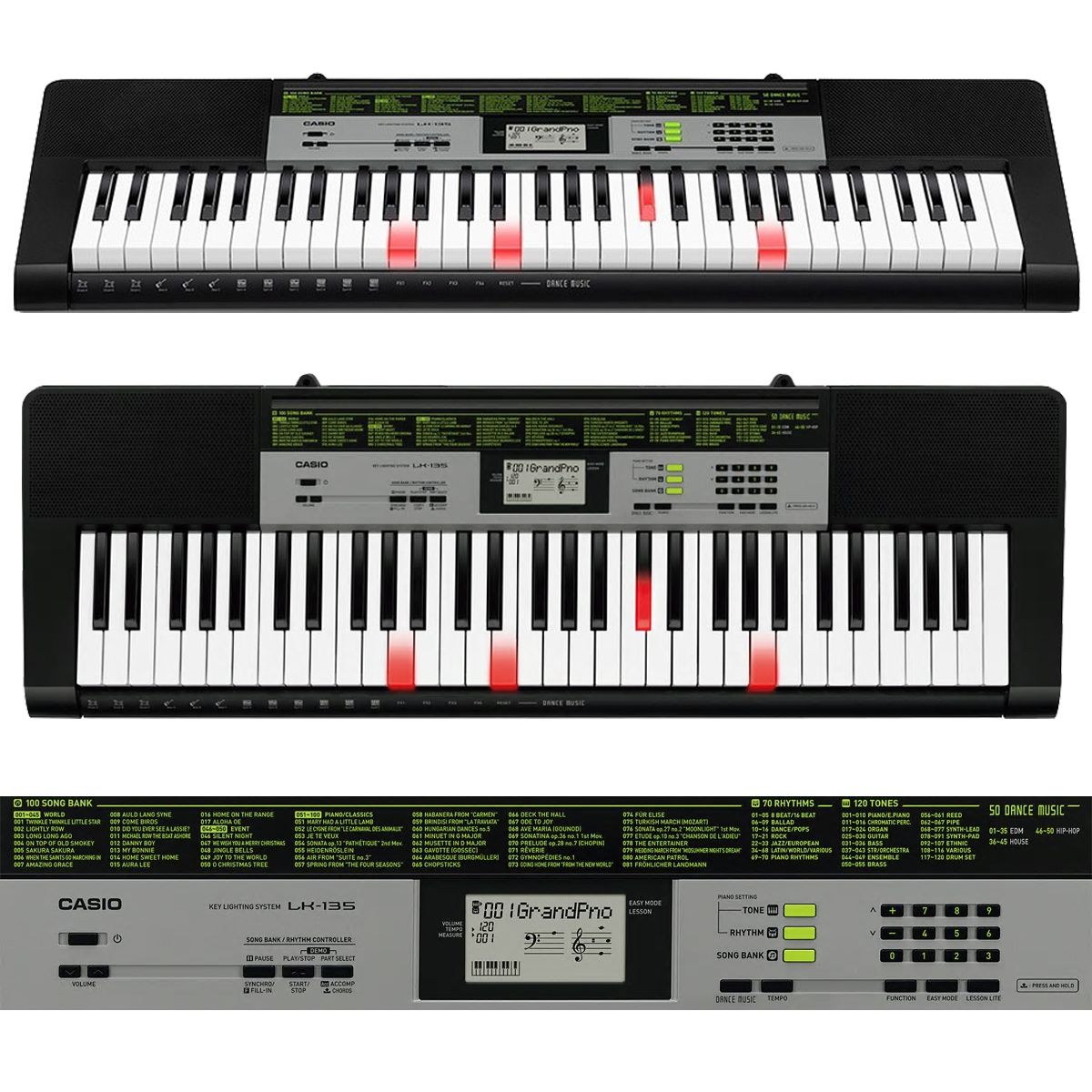 Teclado 61 Teclas Luminosas LK-135 - Casio - AudioDriver