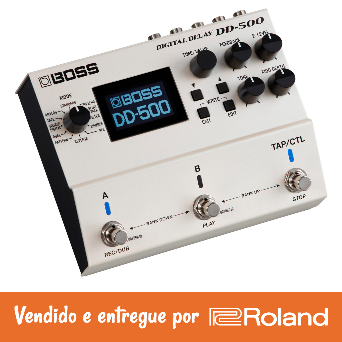 Pedal Boss DD-500 Digital Delay: Som Profissional 32-bit