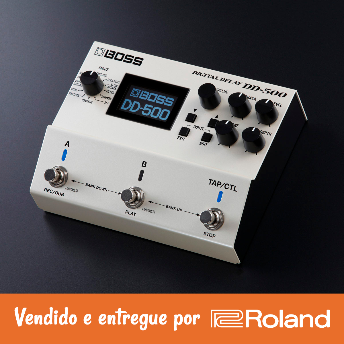 Pedal Boss DD-500 Digital Delay: Som Profissional 32-bit