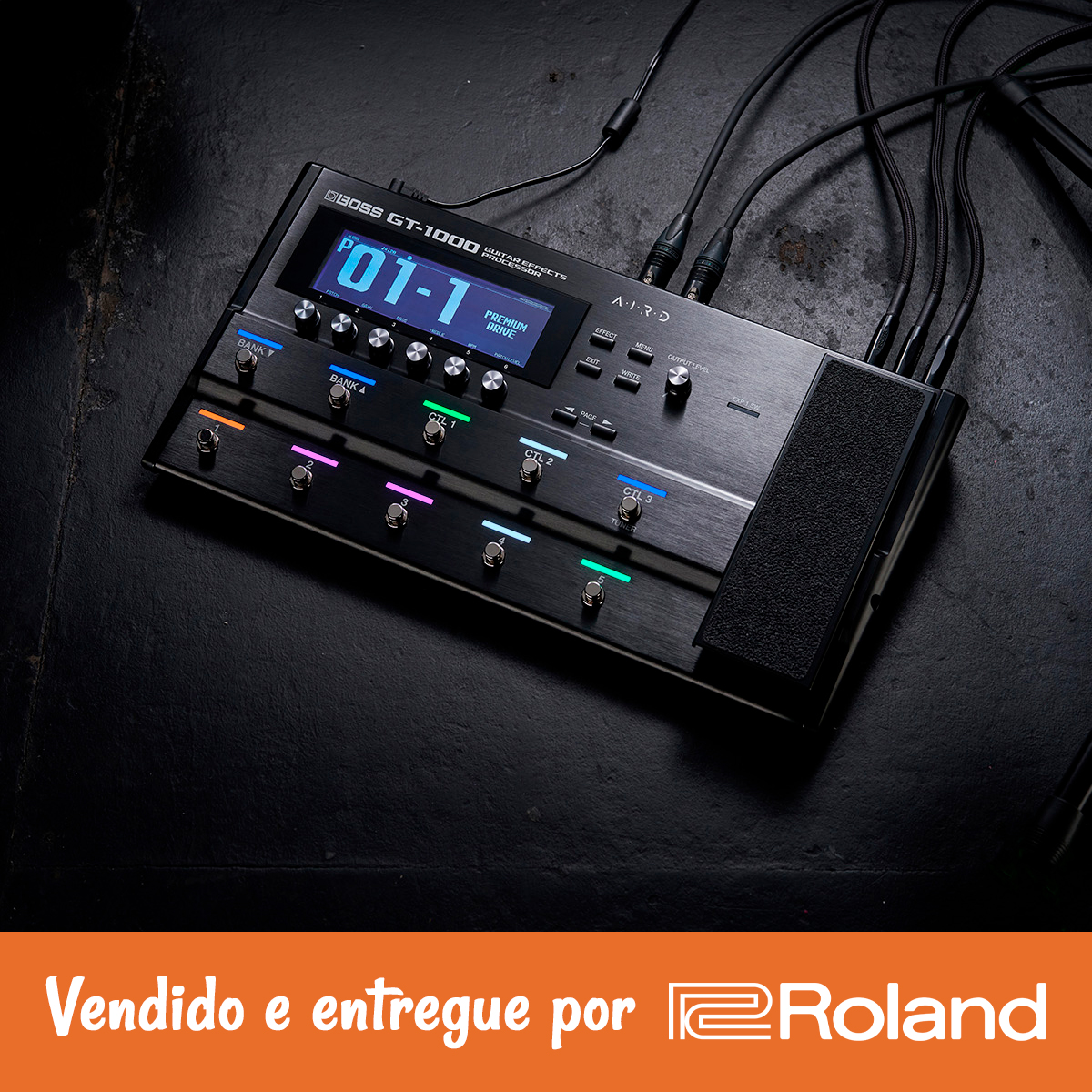 ギター gt-1000 PEDALEIRA BOSS GT-1000 MULTI EFEITO P/GUITARRA - PEDALEIRA BOSS GT