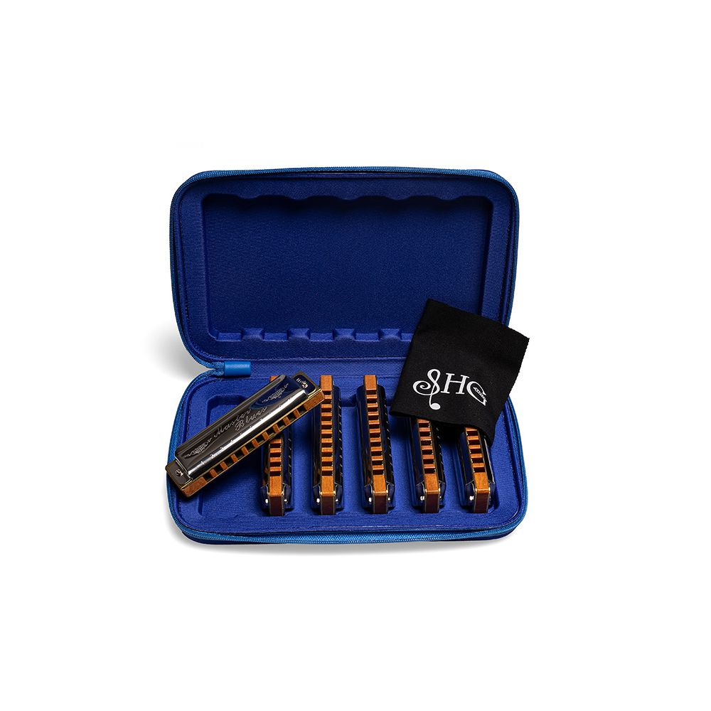 Kit de Harmônicas Diatônicas com 6 Afinações (Ab, B, Bb, Db, Eb, F