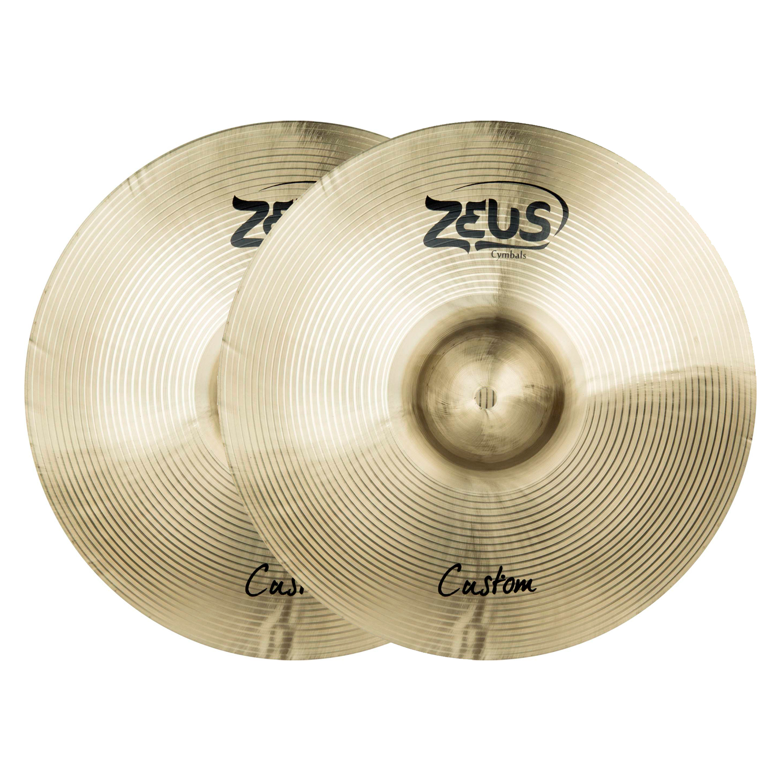 Set de Pratos para Bateria Zeus Custom Set C Bronze B20 com Bag