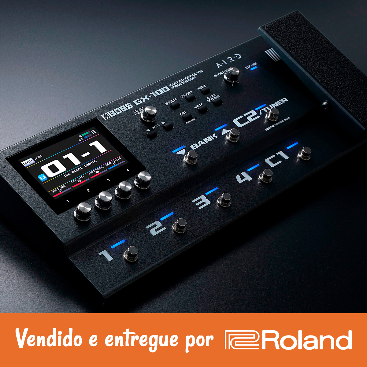 Pedaleira para Guitarra Boss GX-100 - AudioDriver Instrumentos