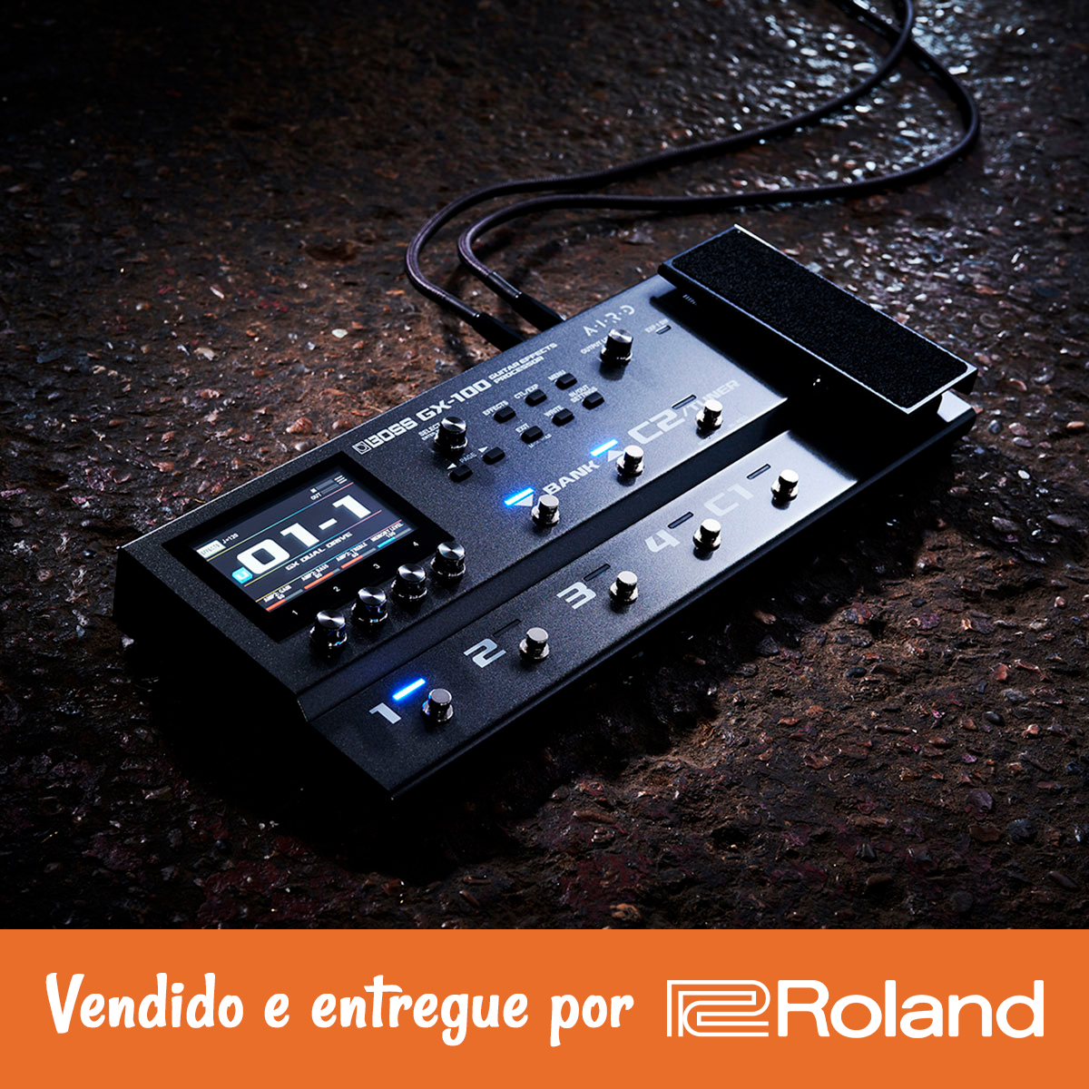 Pedaleira para Guitarra Boss GX-100 - AudioDriver Instrumentos