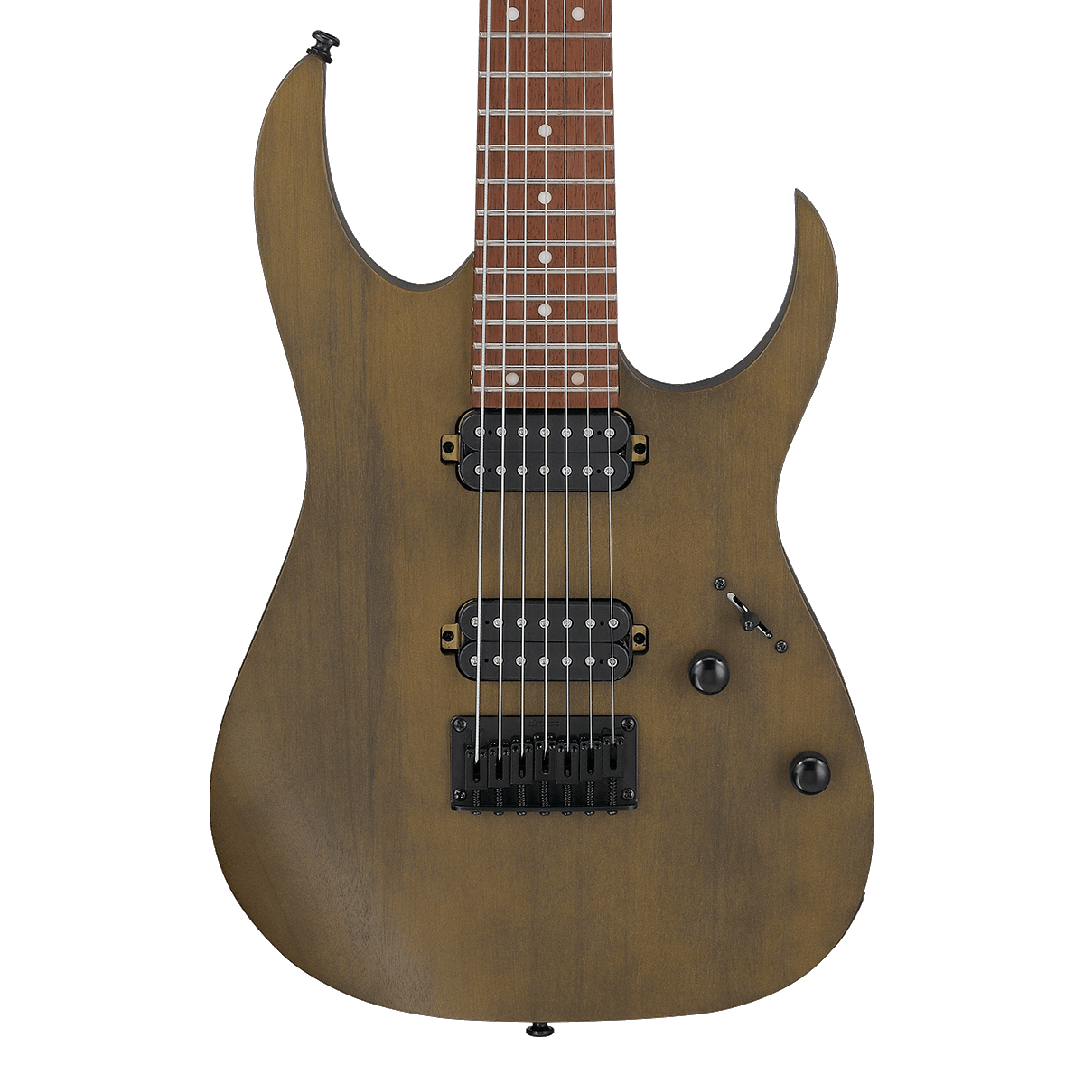 Guitarra 7 Cordas Super Strato Ibanez RG7421 WNF Walnut Flat