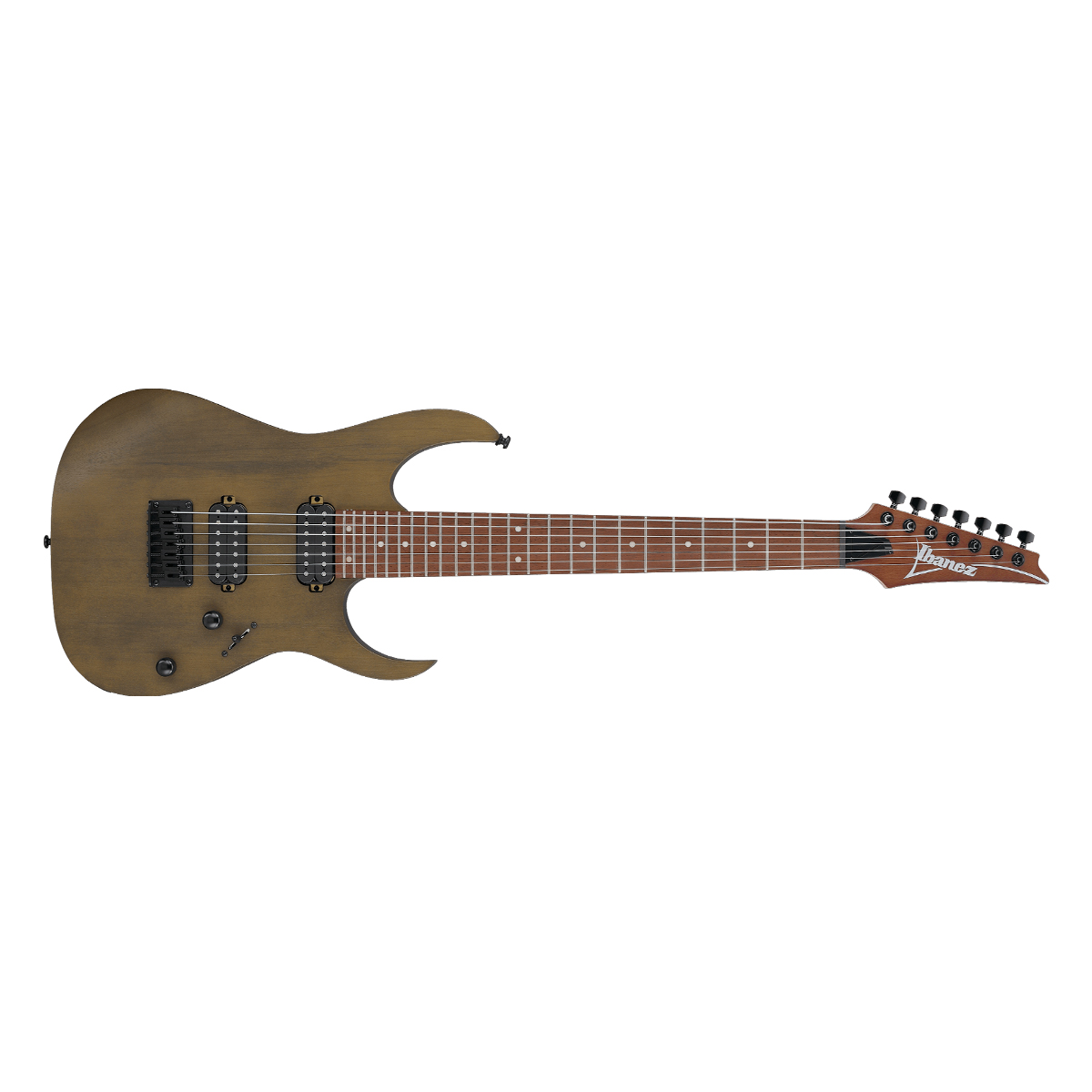 Guitarra 7 Cordas Super Strato Ibanez RG7421 WNF Walnut Flat