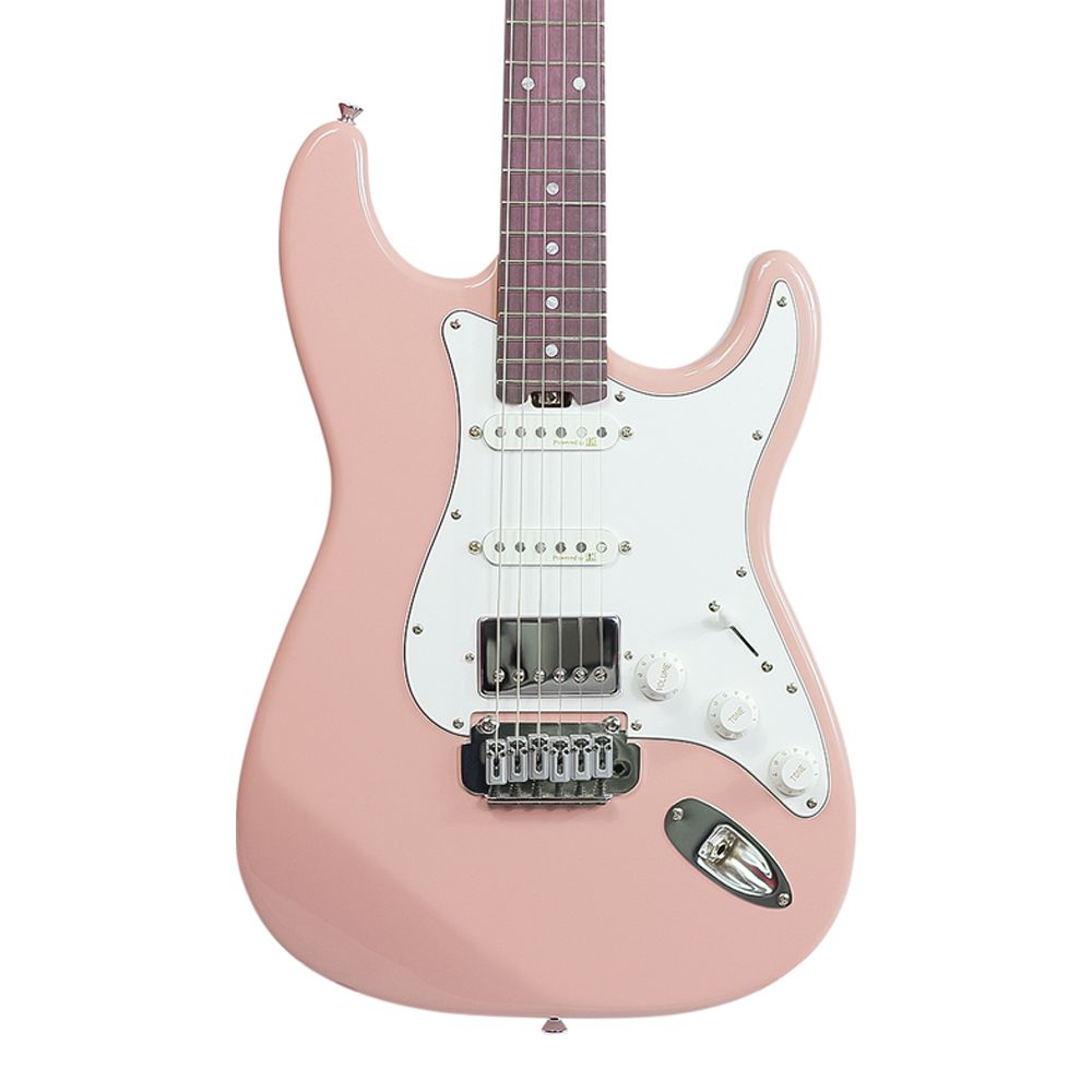 Strato Guitar Rosa Guitarra Strato Studebaker Sky Hawk HSS Shell Pink - AudioDriver ...