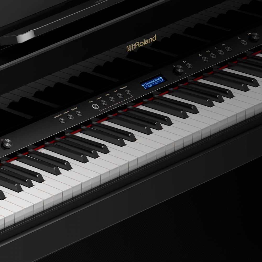 Piano Digital Luxo 88 Teclas Roland LX708 Polished Ebony AudioDriver