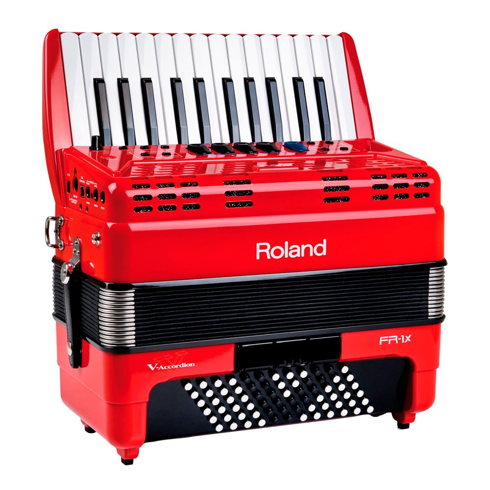 Acordeon MIDI Roland FR-1x Vermelho | Roland Store - AudioDriver