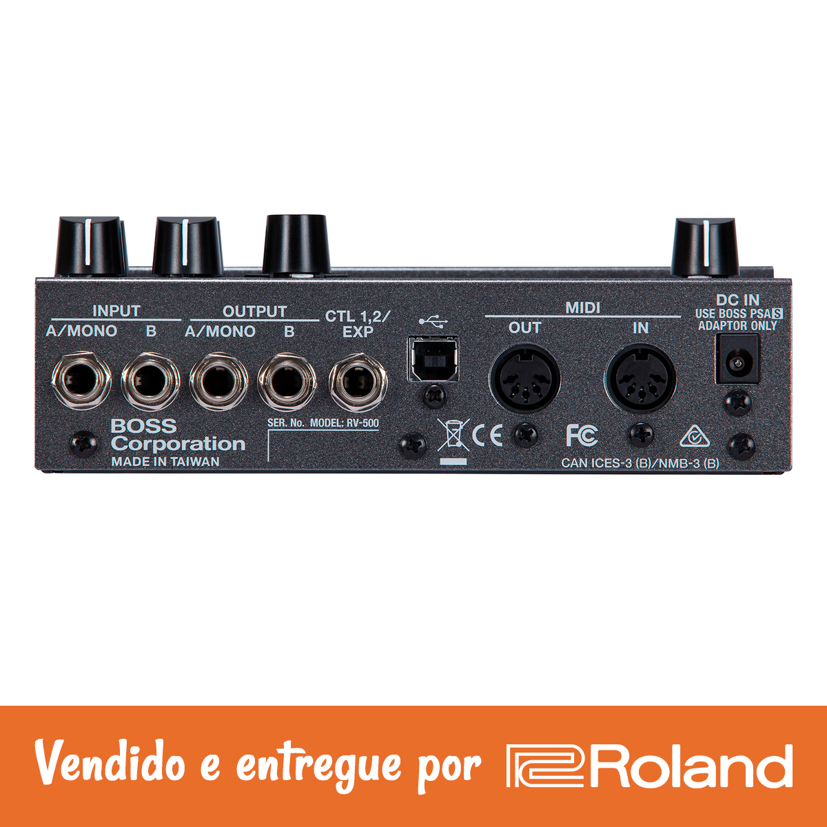 Pedal Multi Reverb Boss RV-500 - AudioDriver Instrumentos Musicais