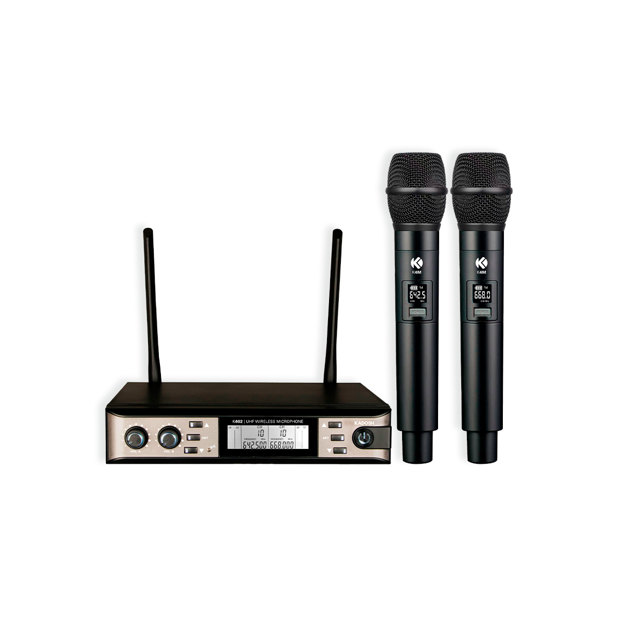 Microfone Sem Fio Duplo Kadosh K402M - AudioDriver Instrumentos