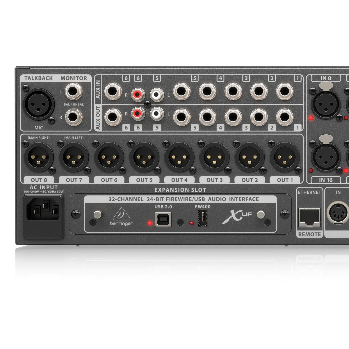 ベリンガー X32 RACK Rack Mesa de Som Digital 22 Canais Behringer X32 Rack