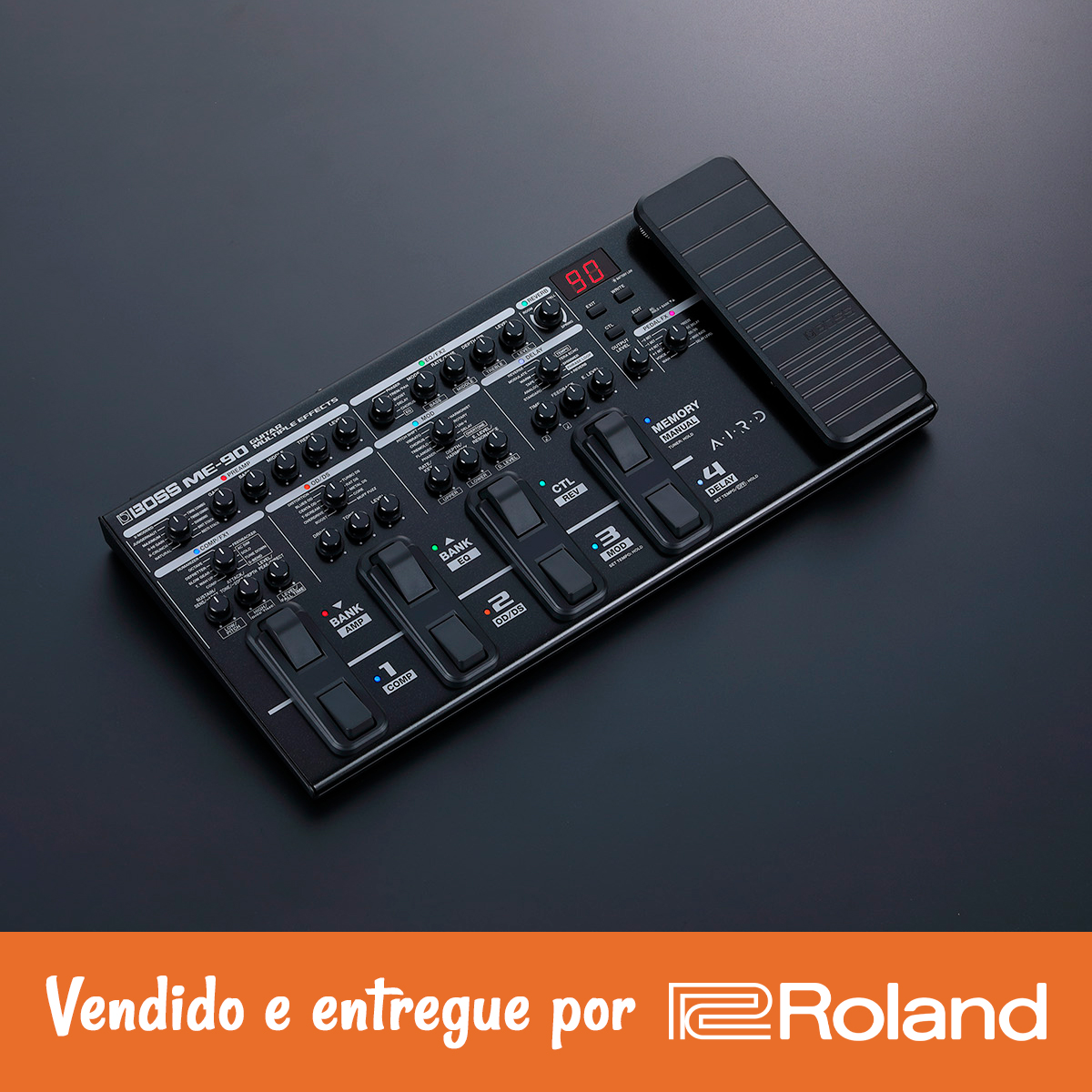 Pedaleira Boss ME-90: Knobs Analógicos, USB e Timbres AIRD