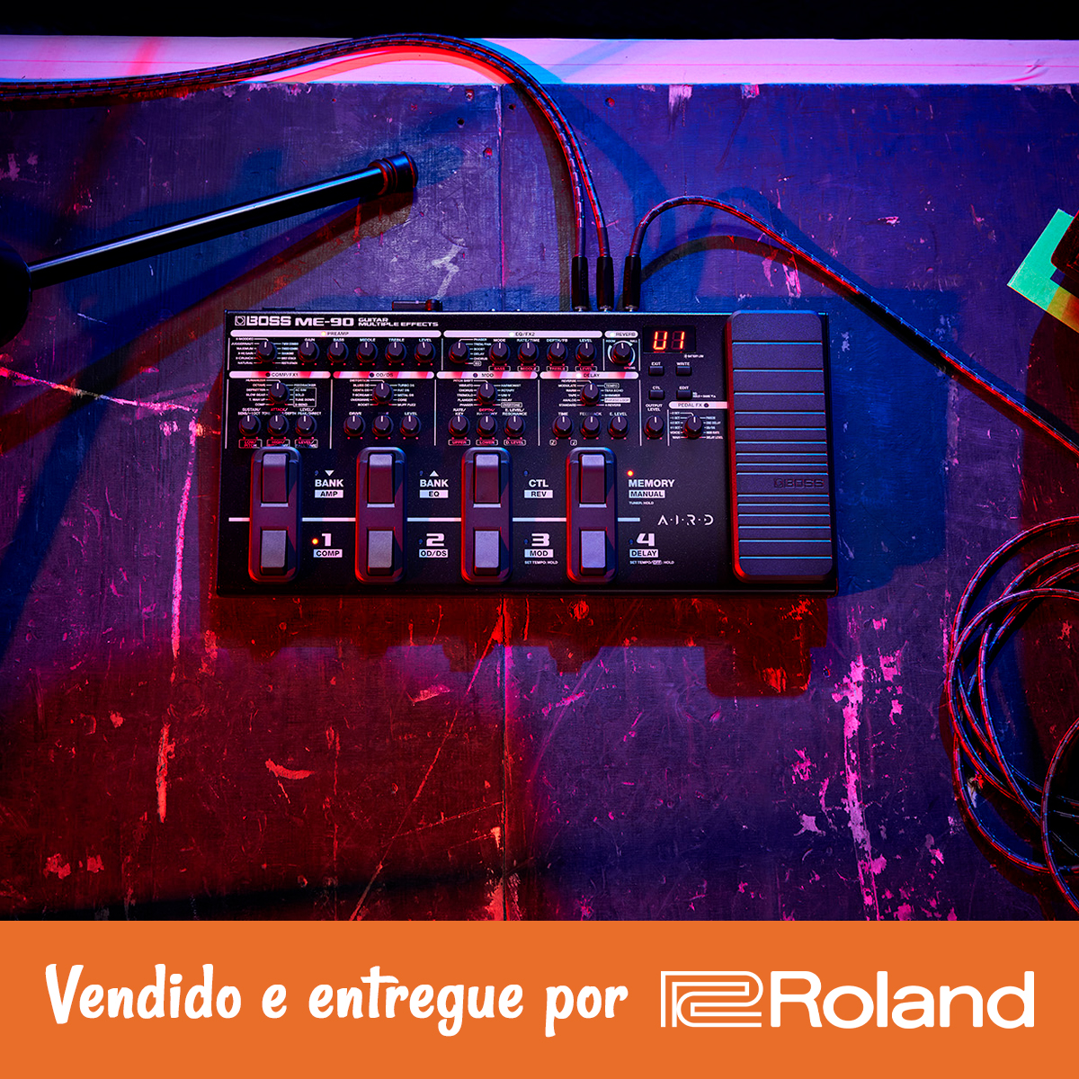 Pedaleira Boss ME-90: Knobs Analógicos, USB e Timbres AIRD