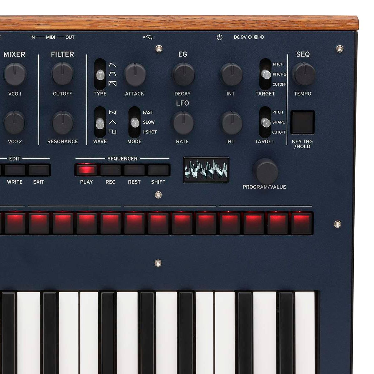 Teclado Sintetizador 61 Teclas Analógico Monofônico Korg monologue